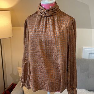 Vintage Eva Laurel Silky Blouse